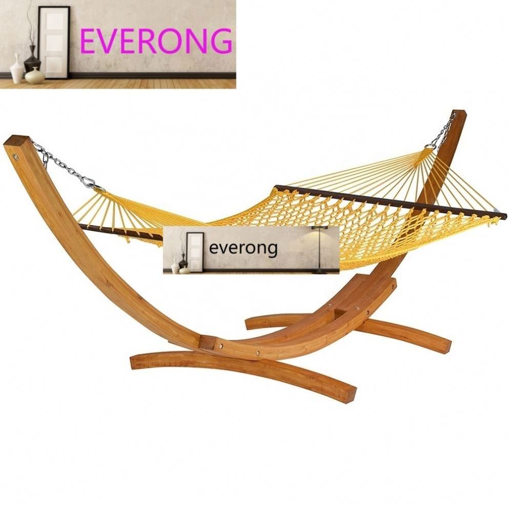 High quality outdoor standing Garden Wooden swing big loading capacity hammock egg shaped swing chair