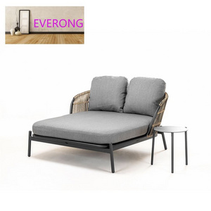 everong High-end Hotel Furniture 5 Star Modern Poolside Sunbeds Swimming Pool Furniture Rattan Daybed Outdoor