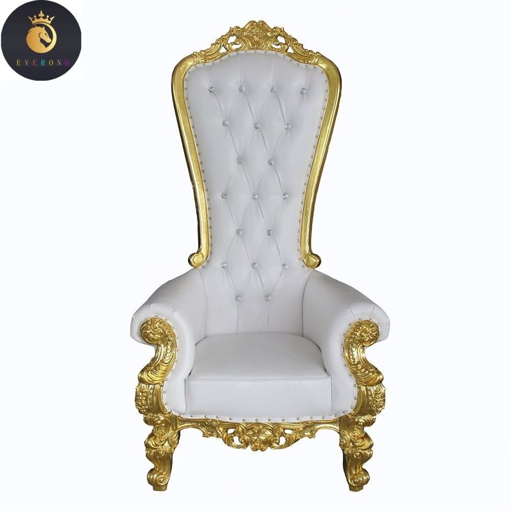 Modern Antique Royal Bride and Groom Chairs Luxury Lion Throne Sofa for Wedding King and Queen Seating for Hotel Dining