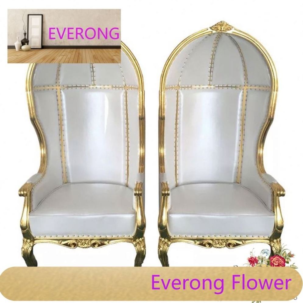 Wholesale Luxury Banquet Hotel Wedding Party Hotel Event King Throne Birdcage Wood Chairs