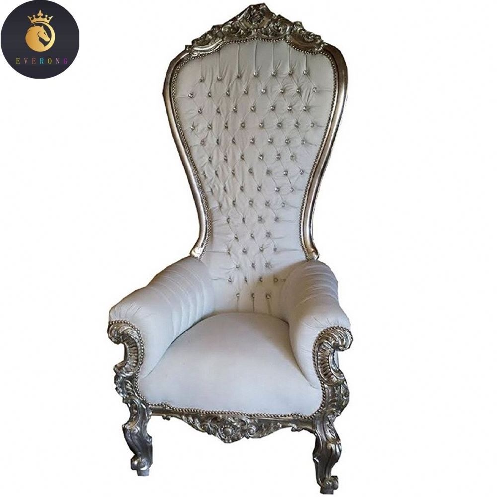 Wholesale wedding furniture cheap king throne chair rental for party bride and groom chairs