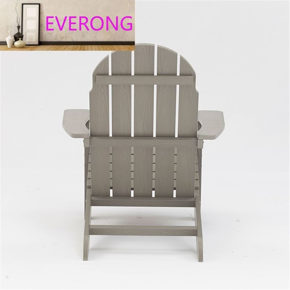 EV 2021 New model hot selling cheap PS garden plastic wood adirondack chair hotel resort outdoor chair