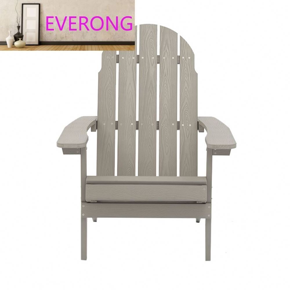 EV 2021 New model hot selling cheap PS garden plastic wood adirondack chair hotel resort outdoor chair