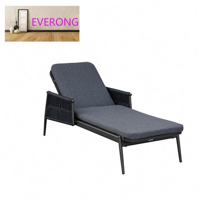 everong Hotel Garden Furniture Rattan Beach Bed Sun Lounger Aluminum Swimming Pool Chairs Sun Bed Outdoor Furniture