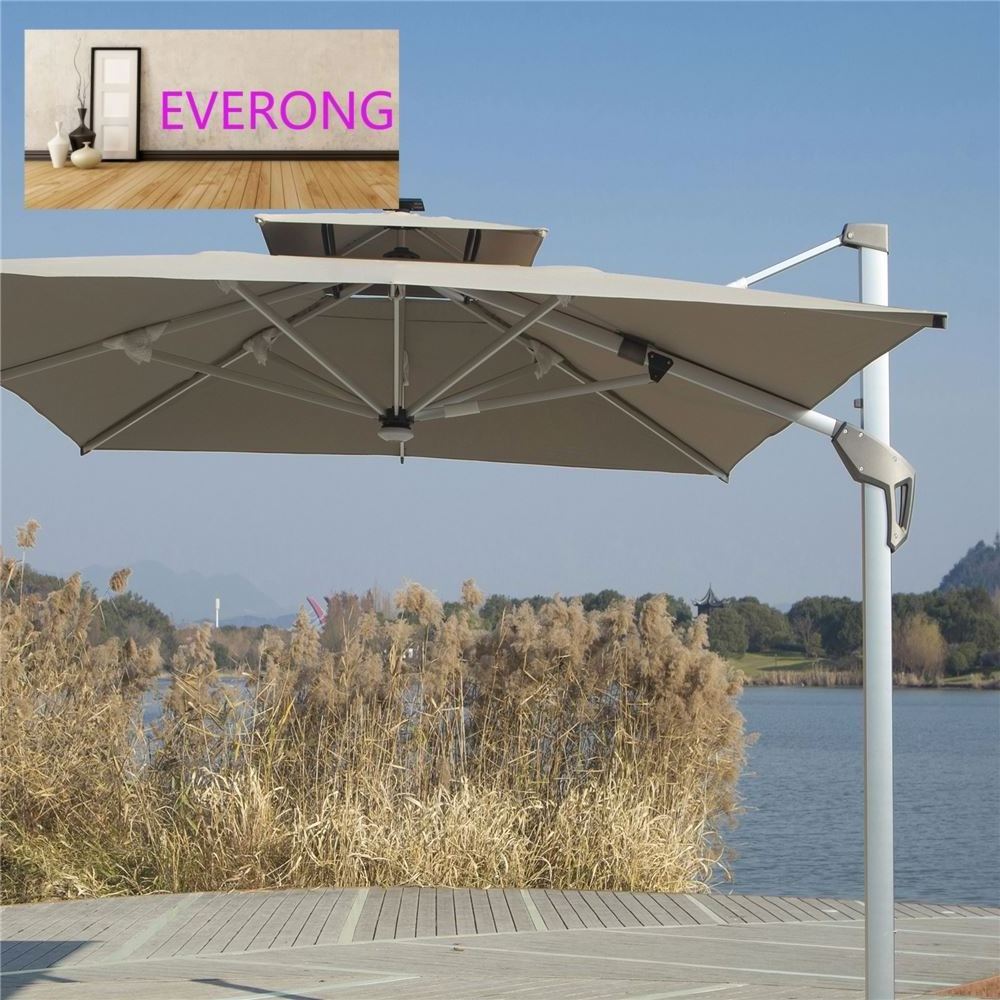 everong High-end Waterproof Restaurant Furniture Big Sun Umbrella Patio Furniture Outdoor Garden Parasols Umbrellas