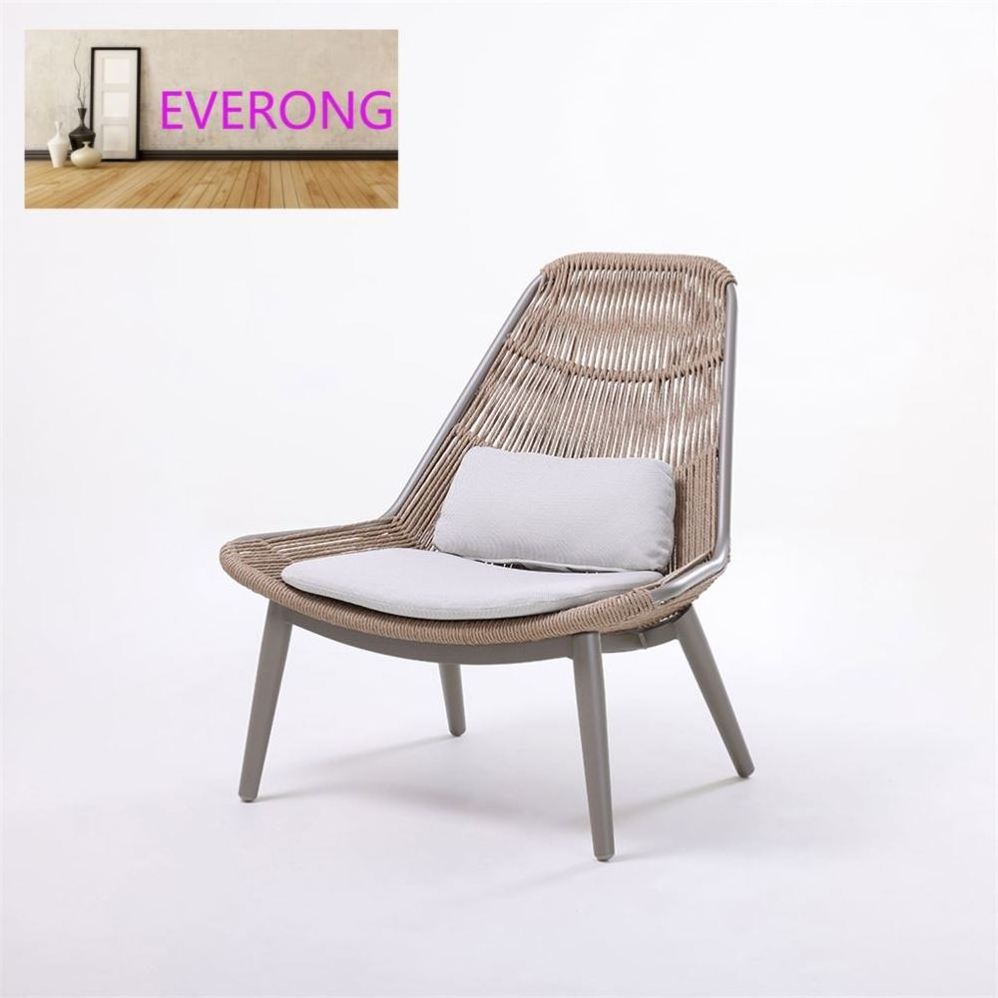 everong Garden Furniture Leisure Balcony Sofa Chairs Modern Rattan Wicker Outdoor Furniture Set For Balcony