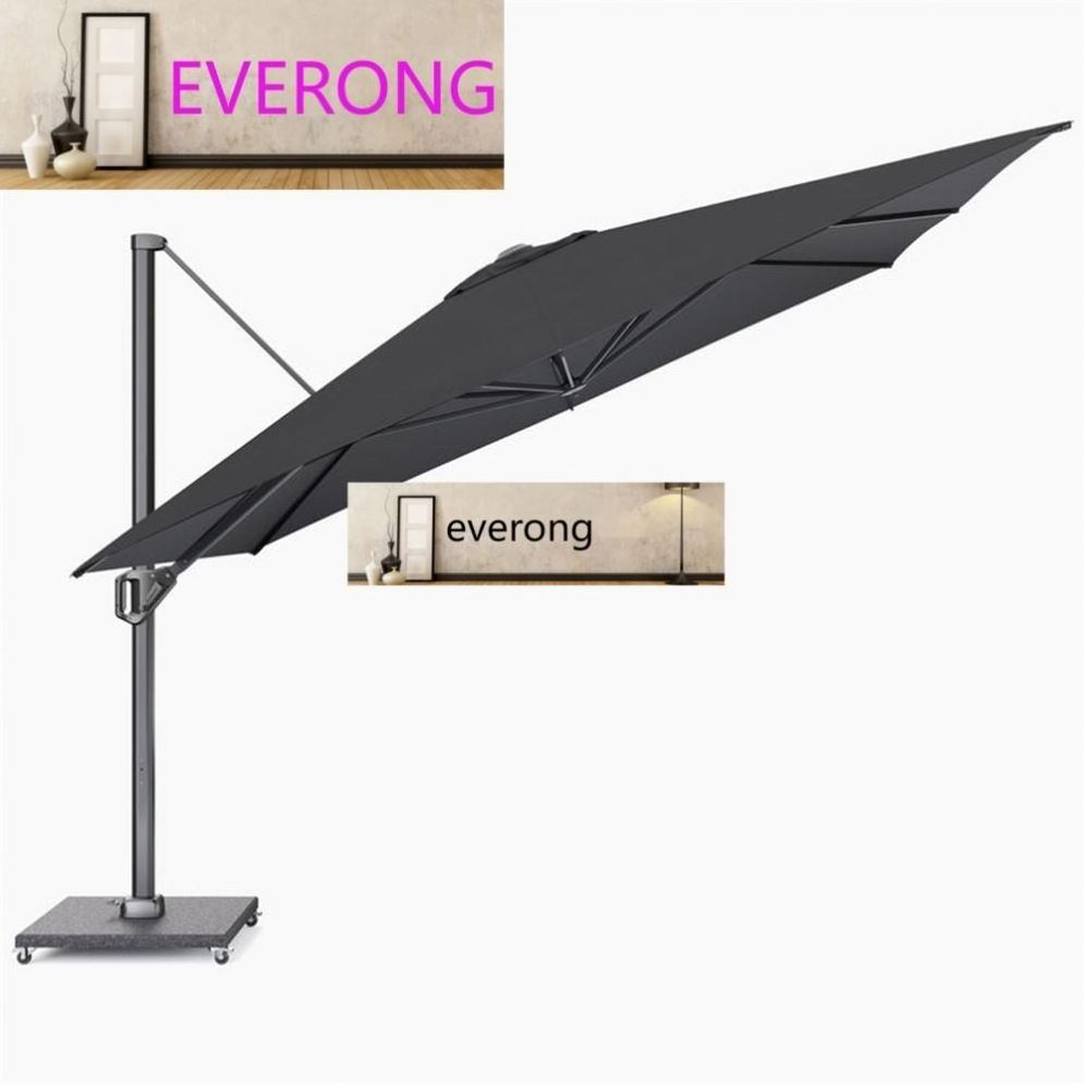 New Arrival Cafe 4*3m High End Commercial Sun Umbrella High Quality Outdoor Garden Beach Large Umbrella