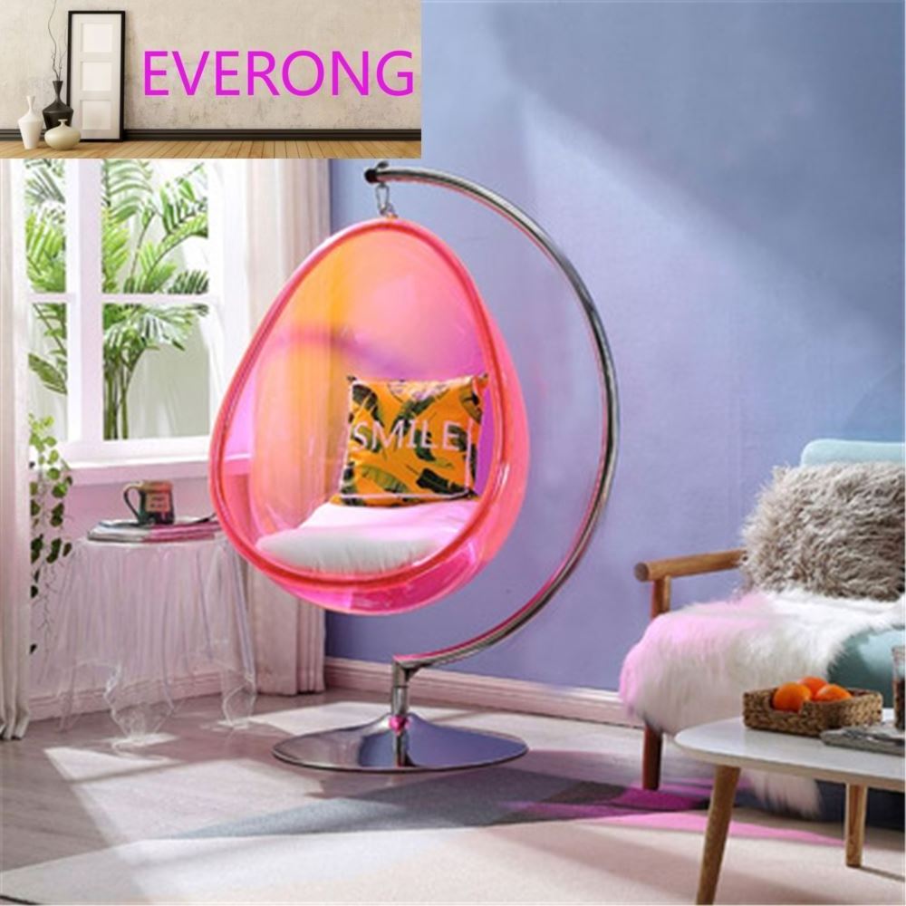 Egg-Shaped Patio   Furniture  Floor Stand Type Globe Type Hanging  Chair  Acrylic Bubble   Swing Chair Garden Furniture