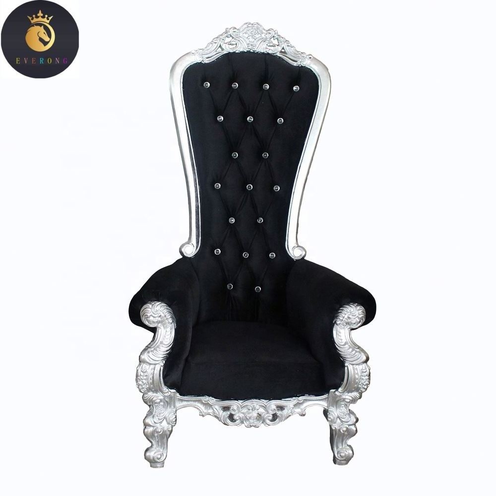 Wholesale wedding furniture cheap king throne chair rental for party bride and groom chairs