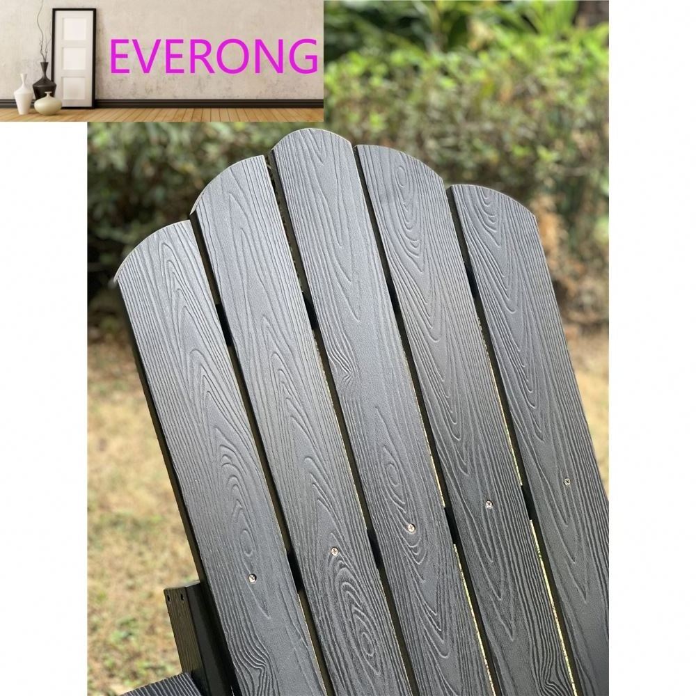 EV Outdoor furniture Garden lounge chair foldable plastic Adirondack chair Patio plastic wood chair HIPS manufacturer