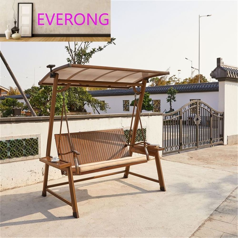 Patio Swing Aluminum Rocking Chair Garden Swings chairs Set Modern Leisure Chair Canopy Adult Swings