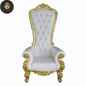 Wholesale wedding furniture cheap king throne chair rental for party bride and groom chairs