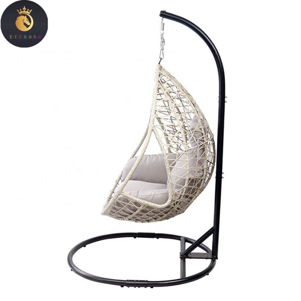 Teardrop Design Wicker Garden Backyard Furniture Outdoor Patio Rattan Hanging Swing Chair