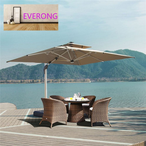 everong High-end Waterproof Restaurant Furniture Big Sun Umbrella Patio Furniture Outdoor Garden Parasols Umbrellas