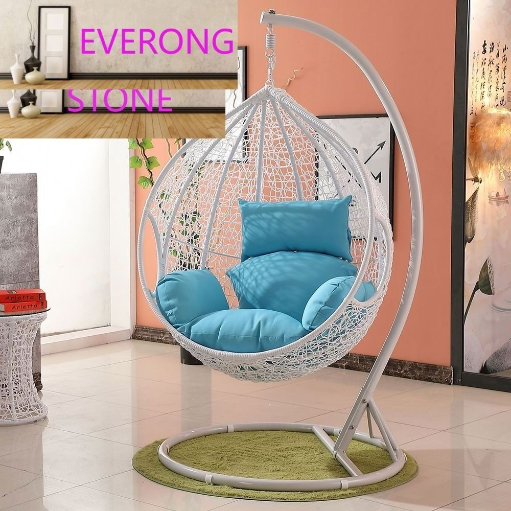 Easy installation water drop indoor wicker rattan hanging swing egg chair garden outdoor patio swings