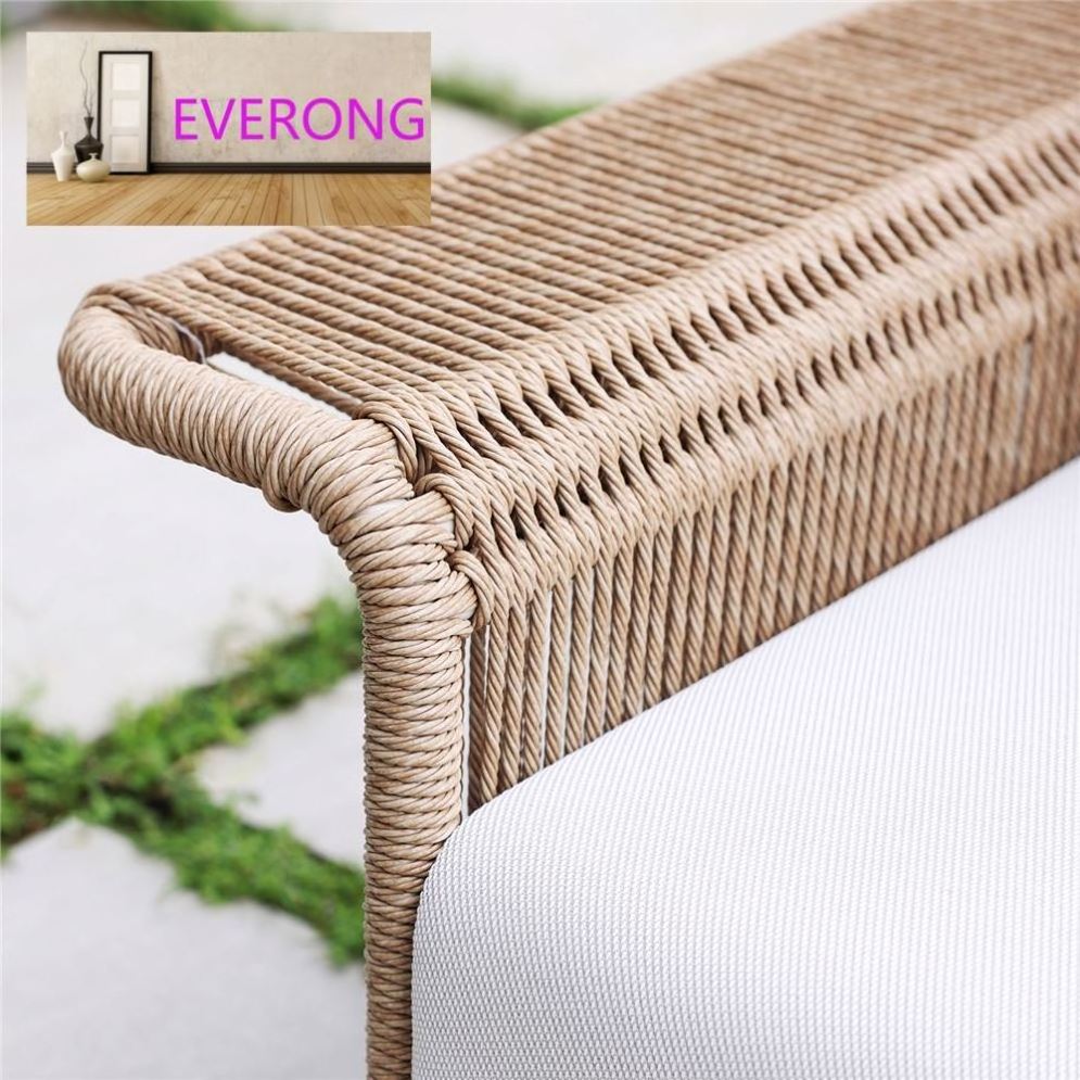 everong Modern Outdoor Furniture Garden Set Rattan Hotel Furniture Patio Furniture L Shape Luxury Garden Sofa Set