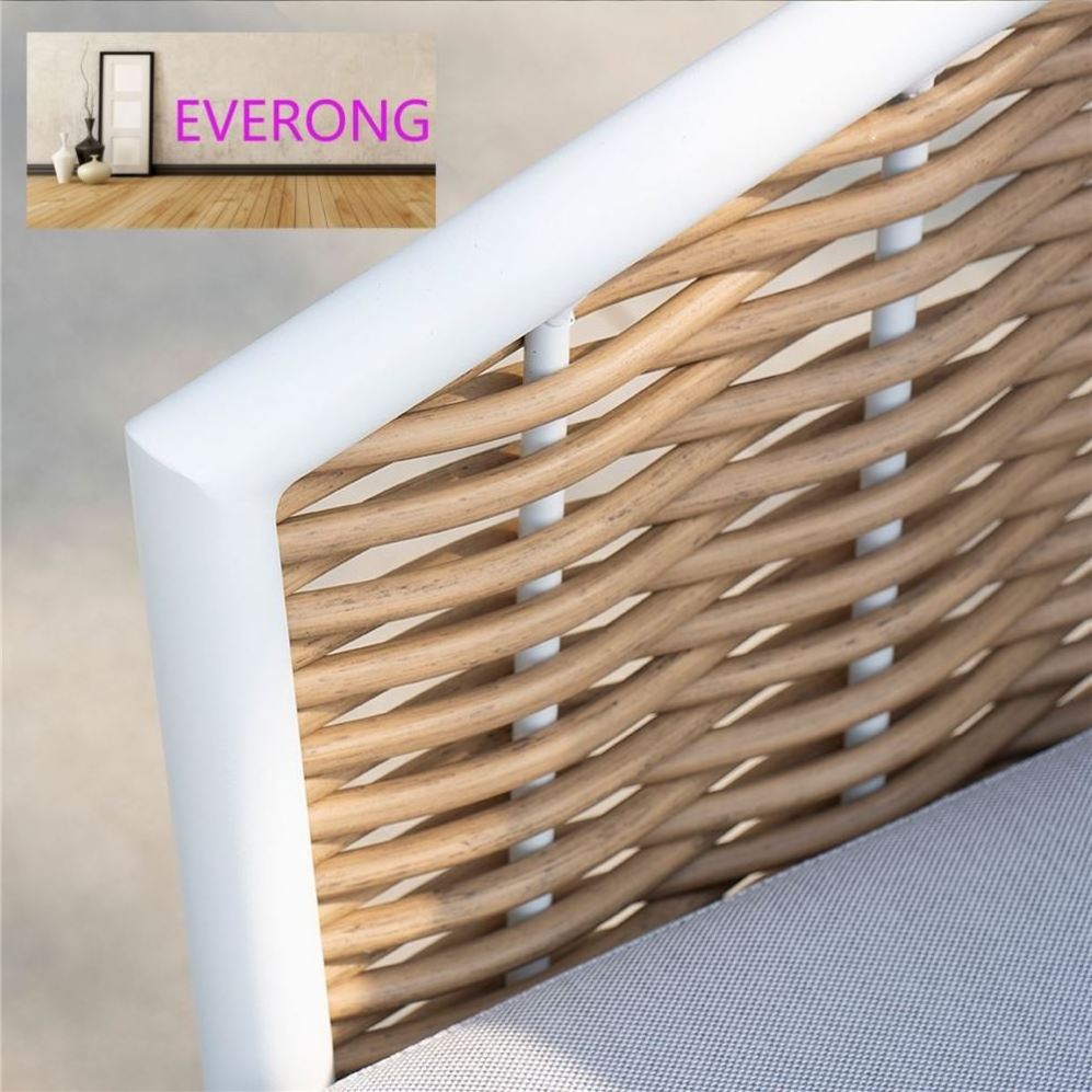 everong Garden Seats Outdoor Furniture Aluminum Frame Rattan Garden Sofa Wicker Furniture Outdoor Sofa Set