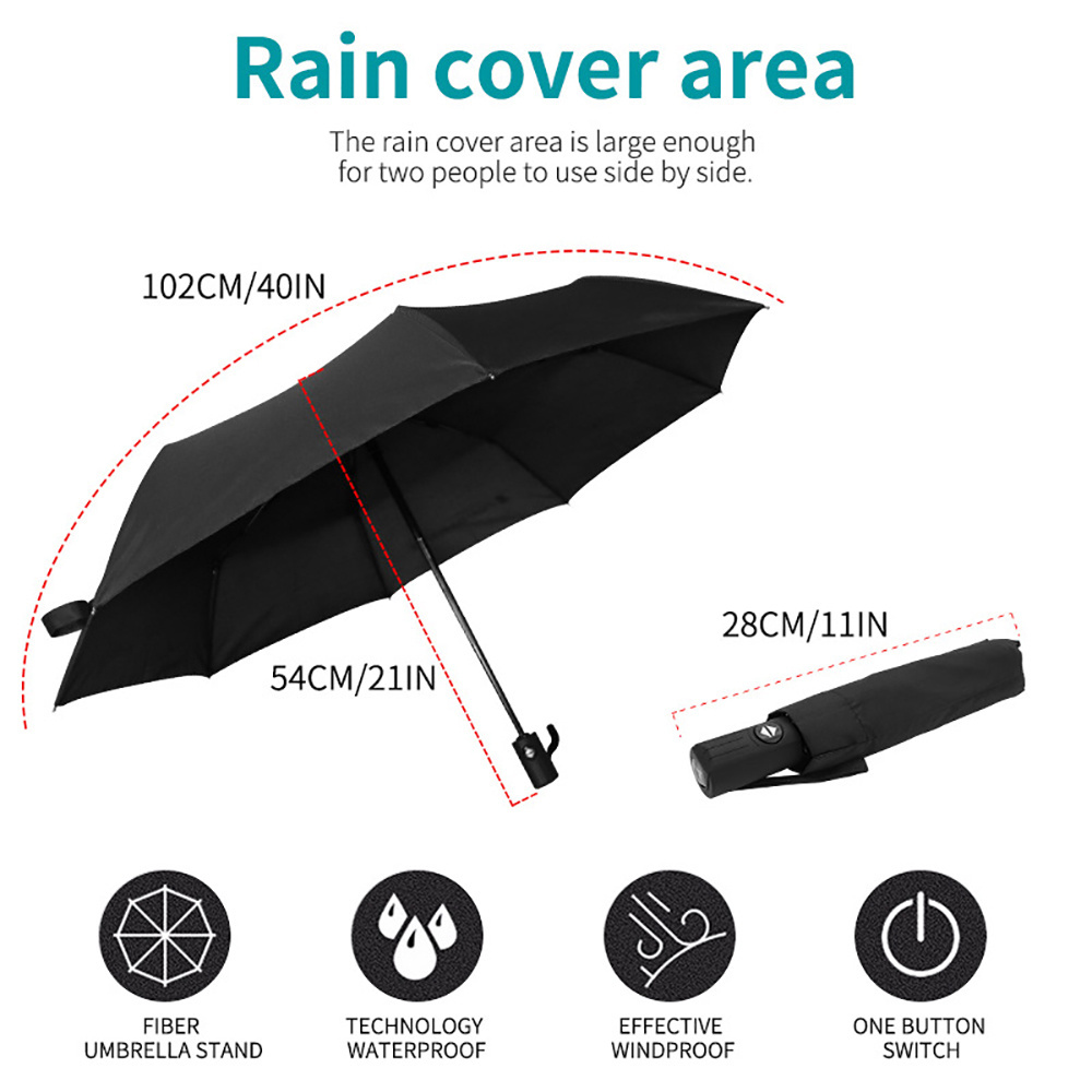 Car Logo Fully Automatic Business Umbrella for Maserati Bumbershoot Emblem Rain Folding Sunshade Black Windproof Portable 2020