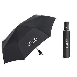 Various Styles Of Black Tri-fold Automatic Car Logo Custom Folding Umbrella Business Style Rain Gear Outdoor Products