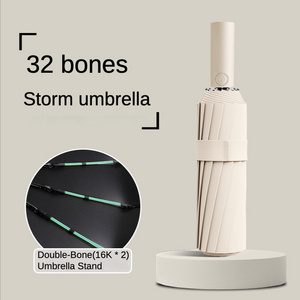 Ultra-strong 32 Automatic Umbrella for Men Double Bone Sunny and Rainy Sunshade Windproof Waterproof Uv Sunproof Umbrellas