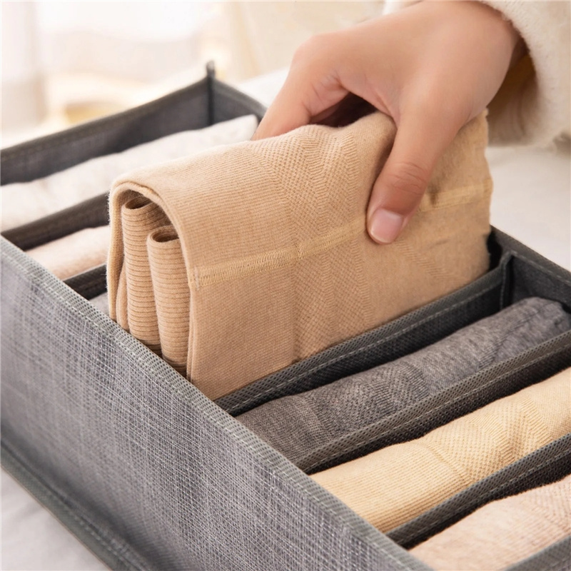 Fabric Bedroom Closet Bra T-shirt Baby Drawers Organizer Boxes Save Clothes Separator Wardrobe Storage Organization