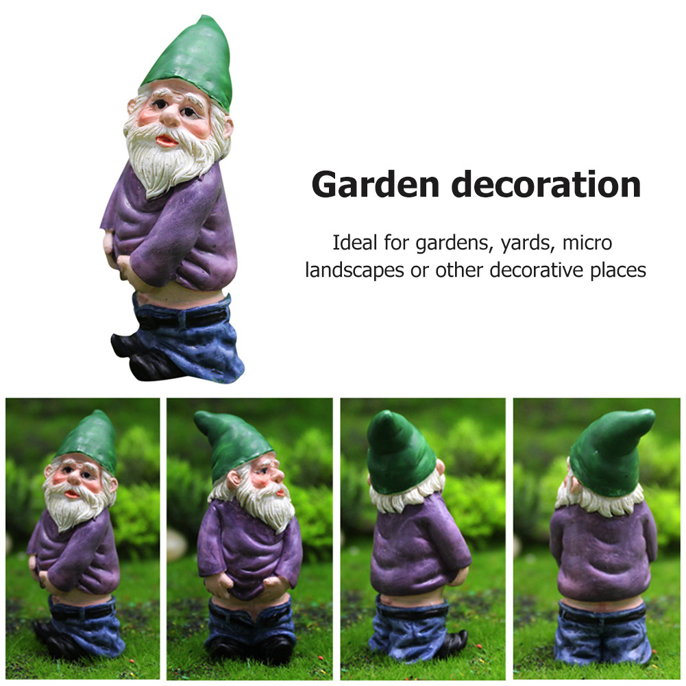 Mini Drunk Gnome Dwarfs Funny Resin Statue Cute Diy Bonsai Decoration For Desk Outdoor Fairy Micro Garden Sculpture Elf Decor