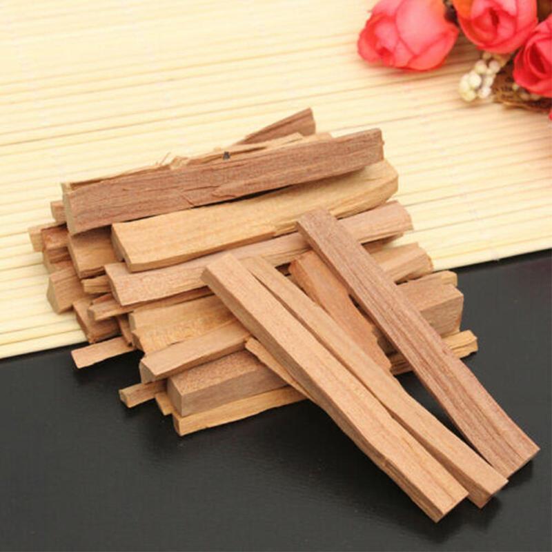 50g/bag 7.5cm Natural Sandalwood Chips Small Logs of Irregular Decor Resin For Home Wood Sticks Incense W0K9