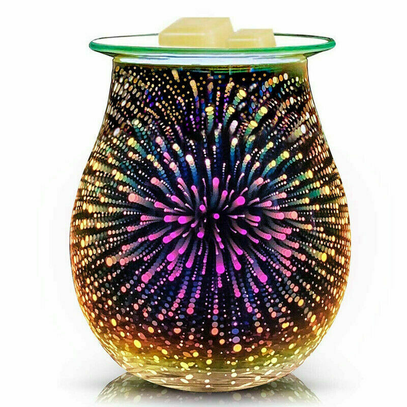 Newest Arrival Aroma Electric Melt Burner 3D Firework Lamp Night Light Wax Warmer UK US AU EU Plug