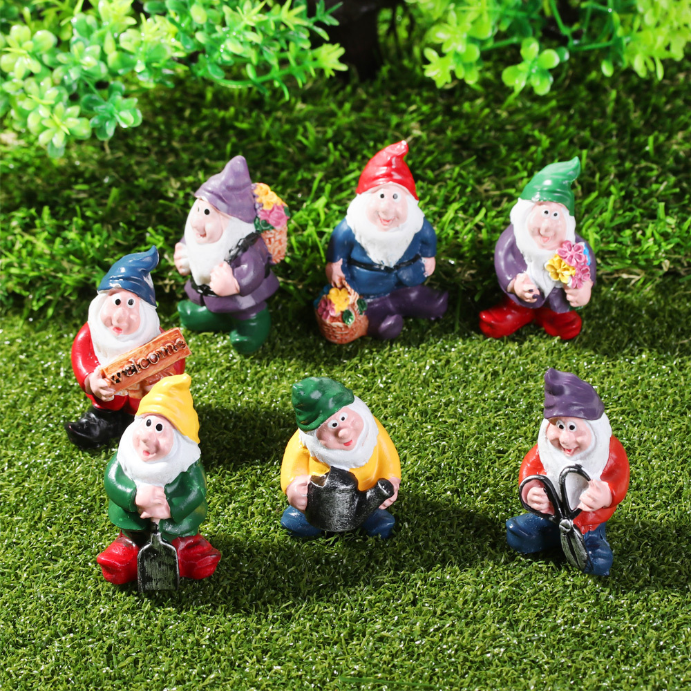 Drunk Elves Figurines Resin Funny Dwarf Elf Moss Terrarium Ornaments Fairy Garden Miniature Gnomes Desktop Decoration