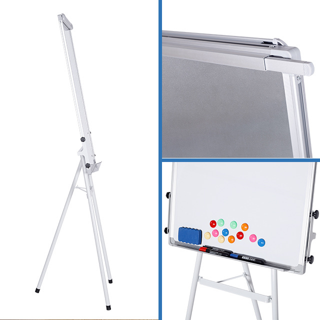 Customable Printed Flip Chart Dry Erase White Board With Tripod Stand Whiteboard