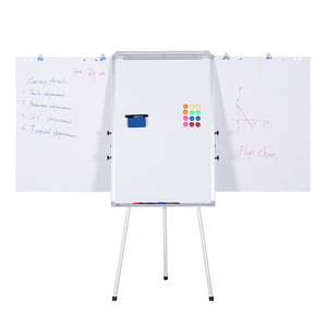 Customable Printed Flip Chart Dry Erase White Board With Tripod Stand Whiteboard