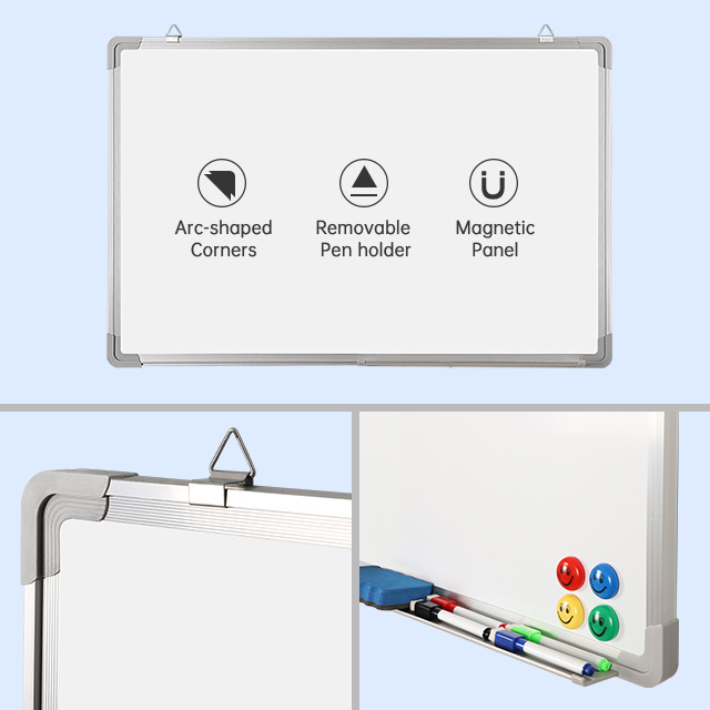 Aluminum Frame Dry Erase Panels White Board Magnetic Writing Whiteboard  For Kids Office