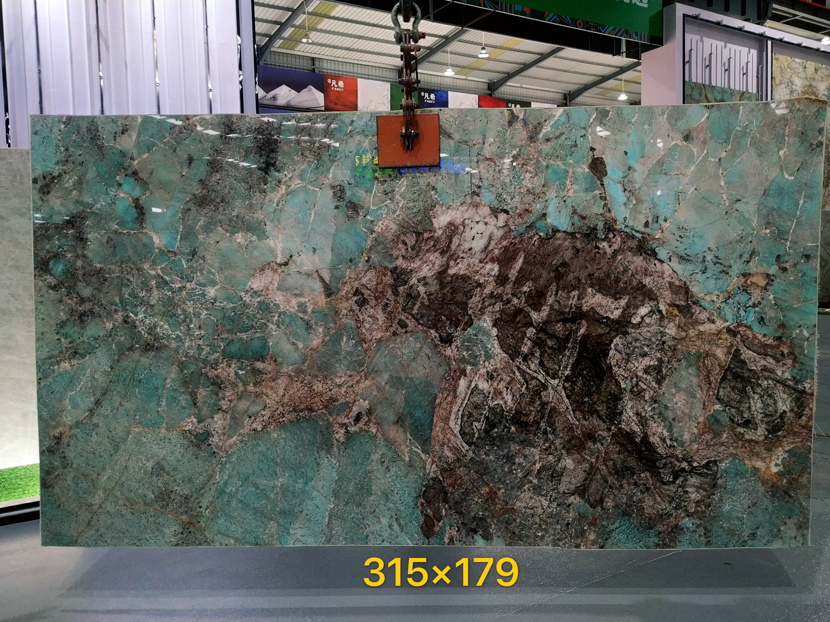 Slabs for Sale Polished Amazonite Granite Big Slab Modern Top Quality Exotic Brazilian Tiffany Green Granite