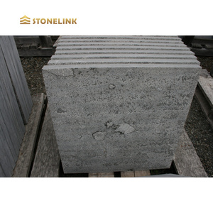 China Factory Wholesale Cheap Price Paving Tumbled Blue Limestone For Outdoor Floor Tiles