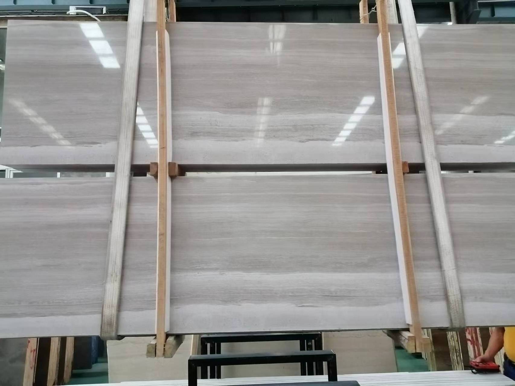 Factory Price Customized Marble Flooring Tiles Grey Wood Marble Grey Serpentine Marble