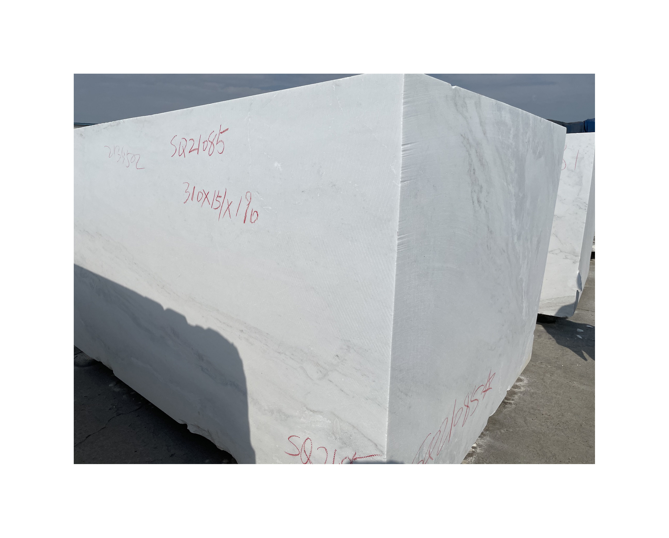 White Marble Block Stone Raw Material Rough Bianco Oro Marble Stone Block Whole White Marble Block