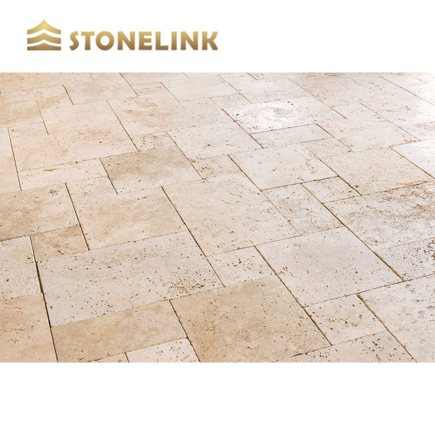 Custom Tumbled Beige French Versailles Terassenplatten Travertine Stone Tiles Outdoor Pool Flooring Pavers