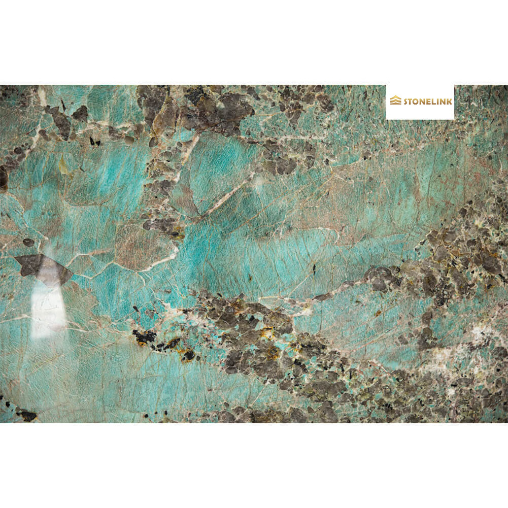 Luxury Brazilian Natural Sky Forest Green Granite Slab