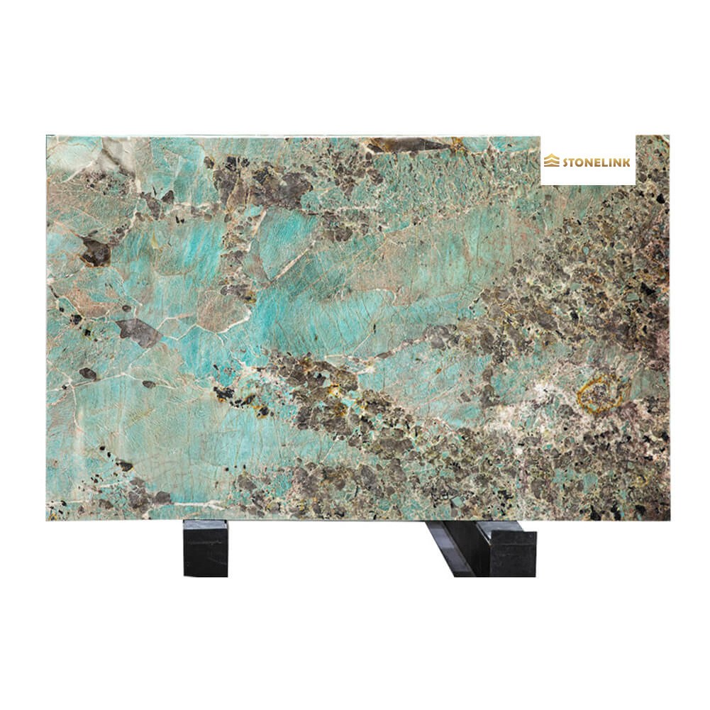 Luxury Brazilian Natural Sky Forest Green Granite Slab