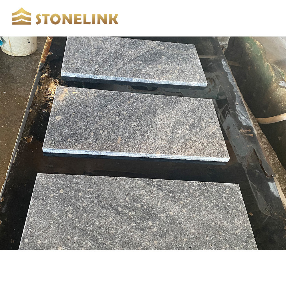 Cloudy Grey Flamed Polished Grey Natural Granite Paving Stone Outdoor Stair Step Granite Flooring Tile for Garden