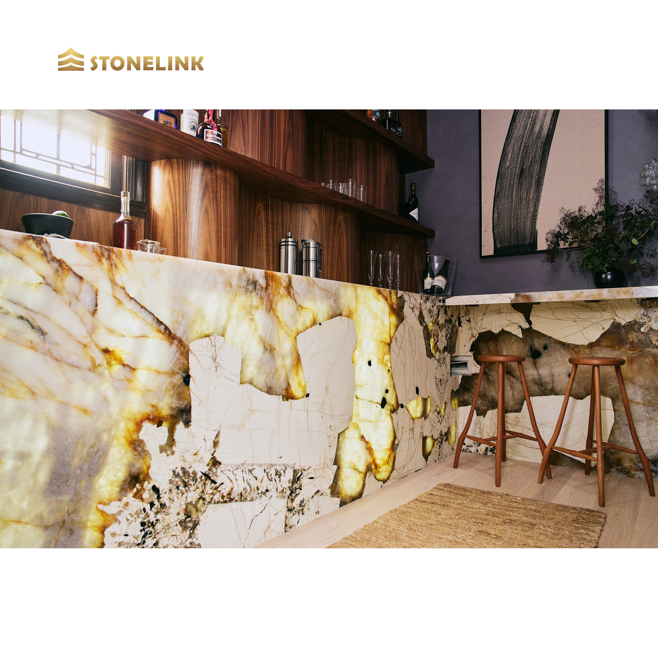 Stonelink Wholesale Price Brazil Luxurious White Natural Patagonia Quartzite Wall Panel Translucent Pandora Marble Slabs Tiles