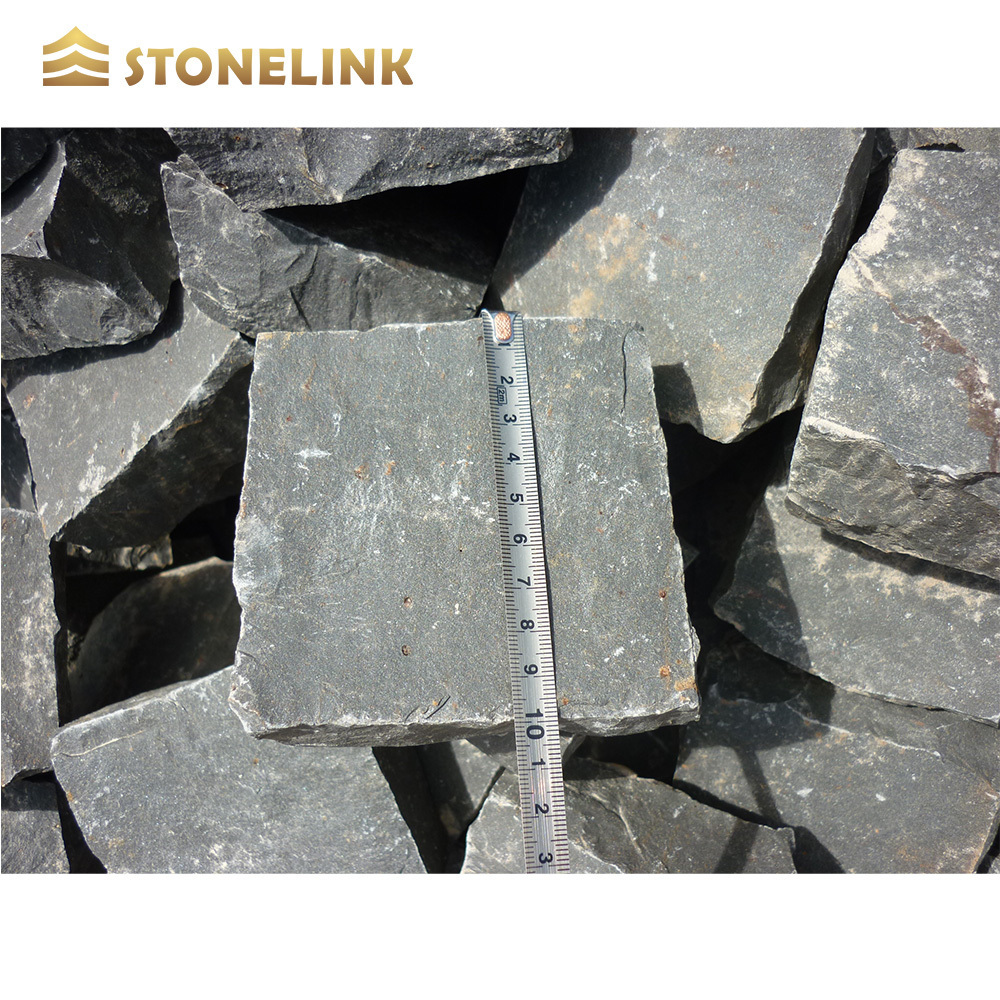 Wholesale Price Granite Cobblestone Black Basalt Paving Stone For Patio Walkway Driveway Pavers