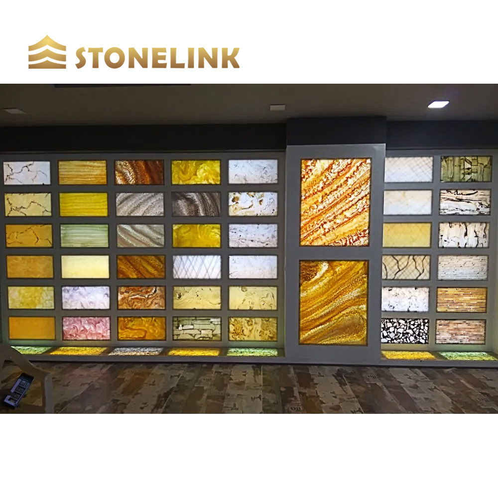 Custom Wholesale Prices Translucent stone backlit onyx faux alabaster sheets panel for interior wall decoration