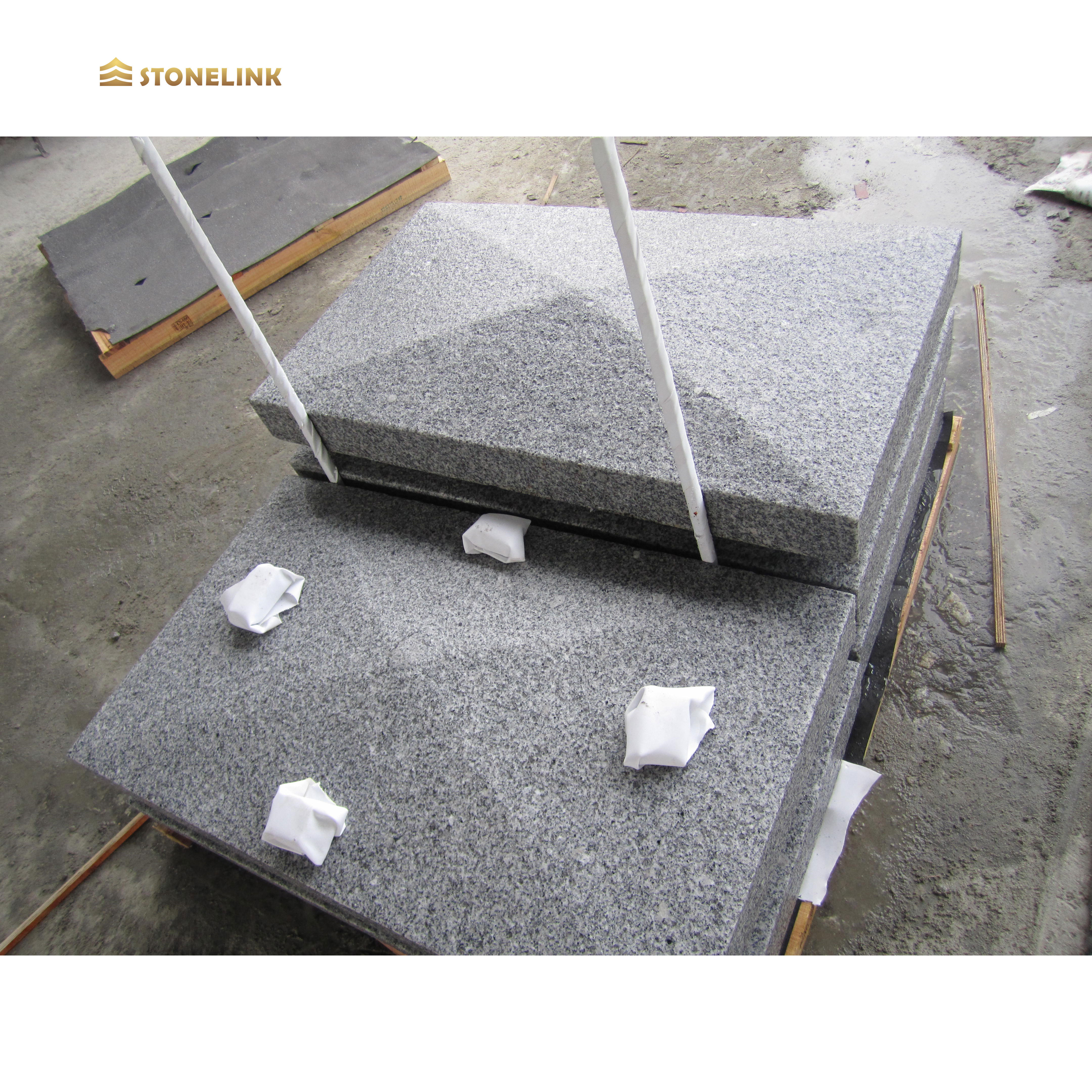 Stonelink China Cost-effective Project Natural Stone Light Grey G603 Granite Stone Stairs Staircase Tile Paving Granite