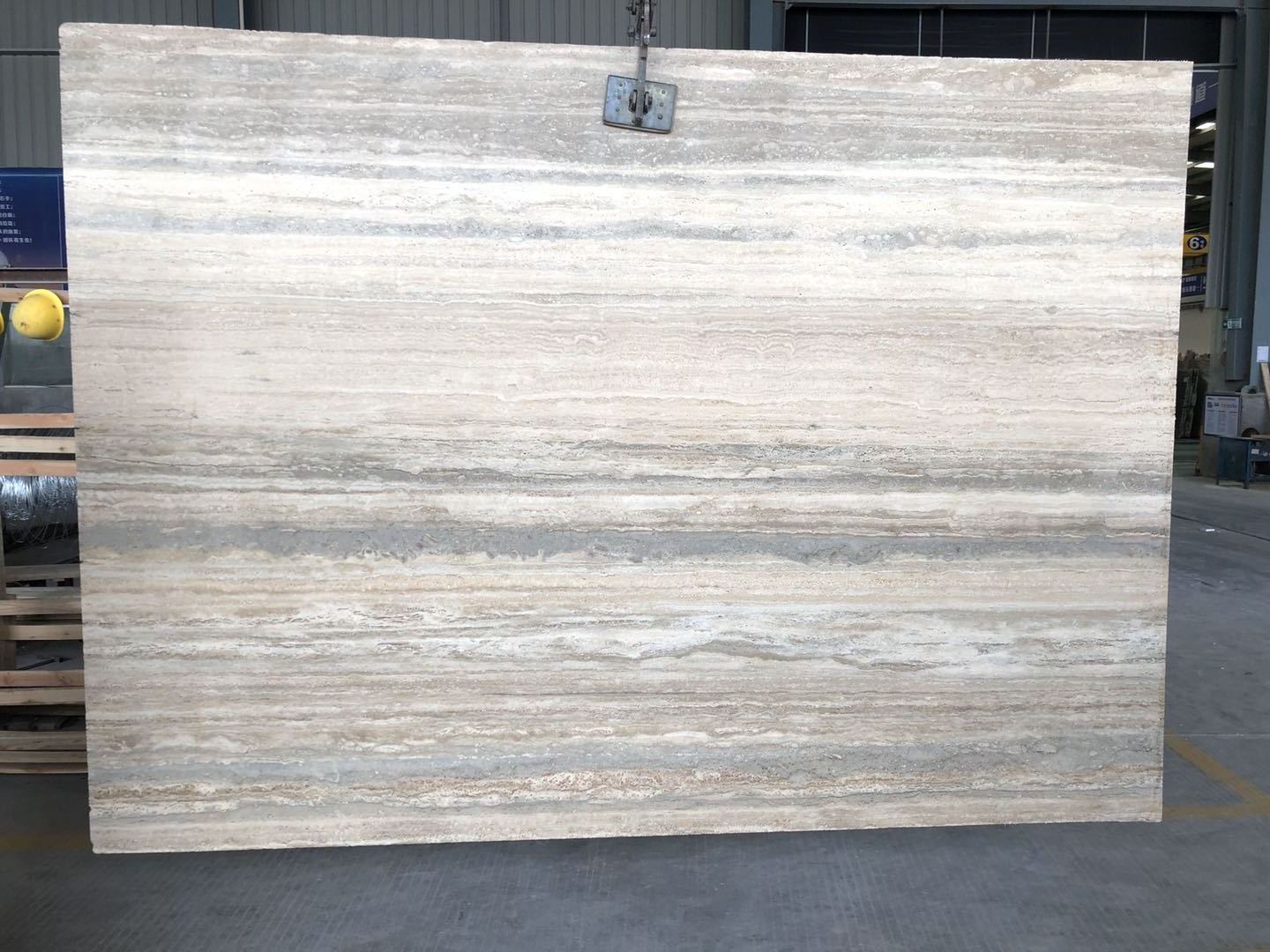 Italian Marble Price Silver Grey Travertine Marble Slabs for sale, Travertine Tiles for Wall And Countertop Polished