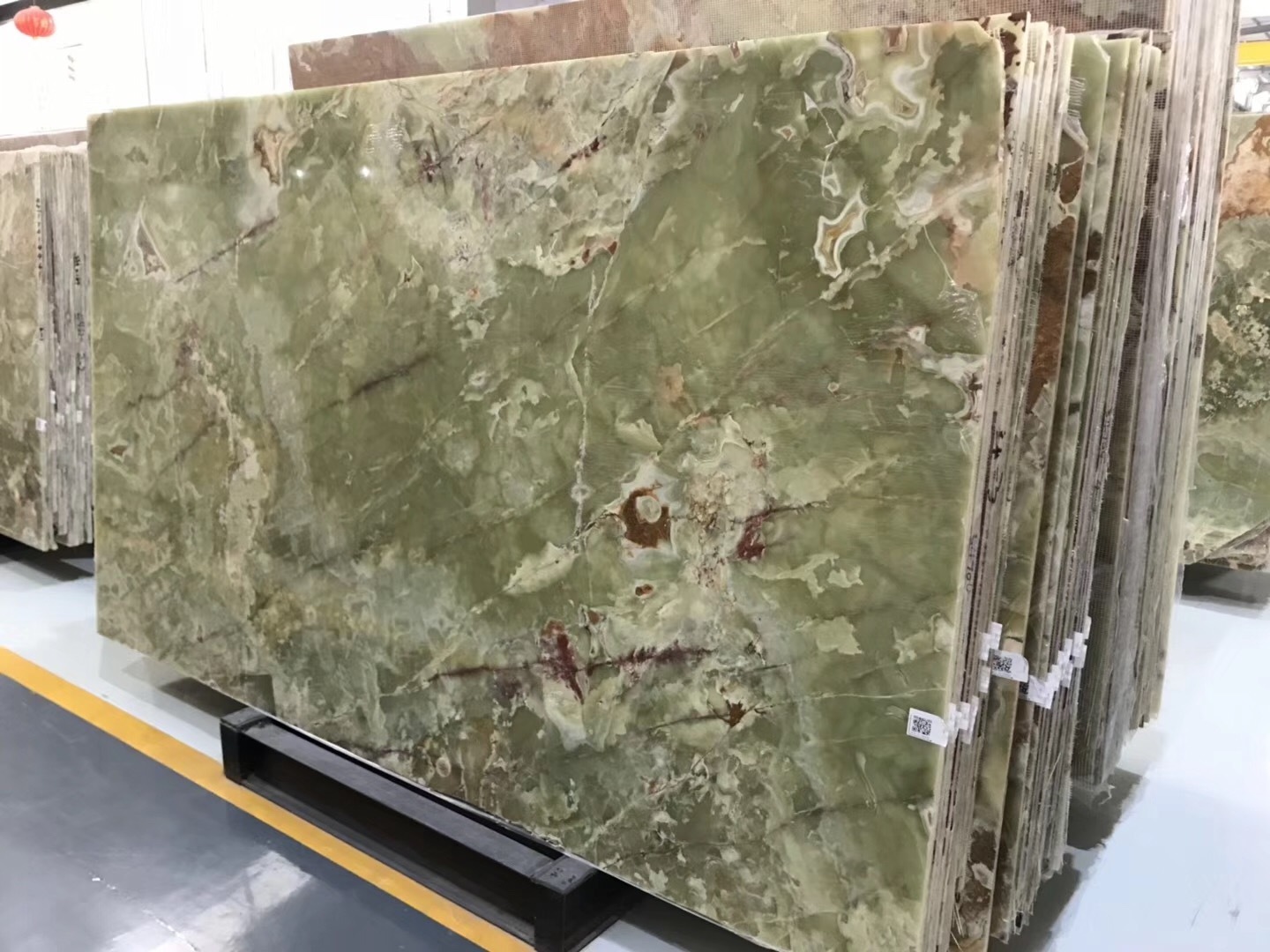 Onice Verde Persiano Green Onyx Slabs White Onyx Slabs Translucent Wall Design