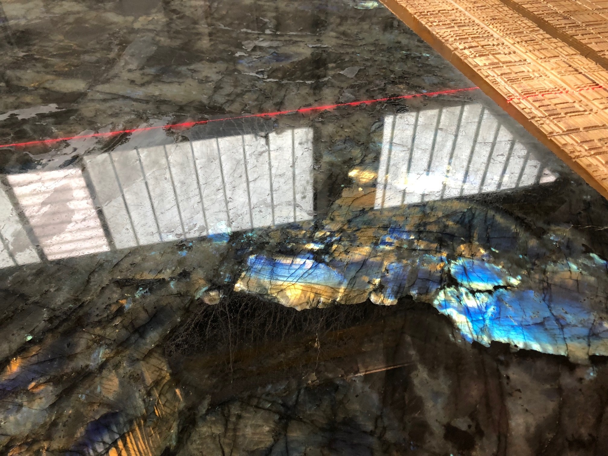 Top Grade Exotic Luxury Blue Lemurian Stone Blue Labradorite Granite Slabs For Kitchen Countertop