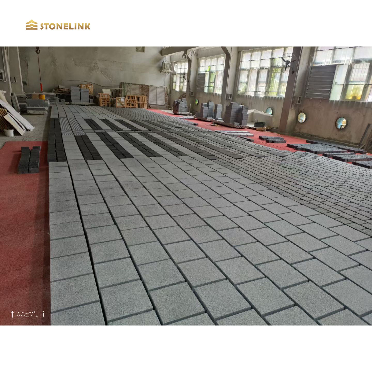 Stonelink Wholesale Chinese Small Block Grey Granite Black Cobble Stone Outdoor Garden Park Driveway G603 Paving Granite Stone