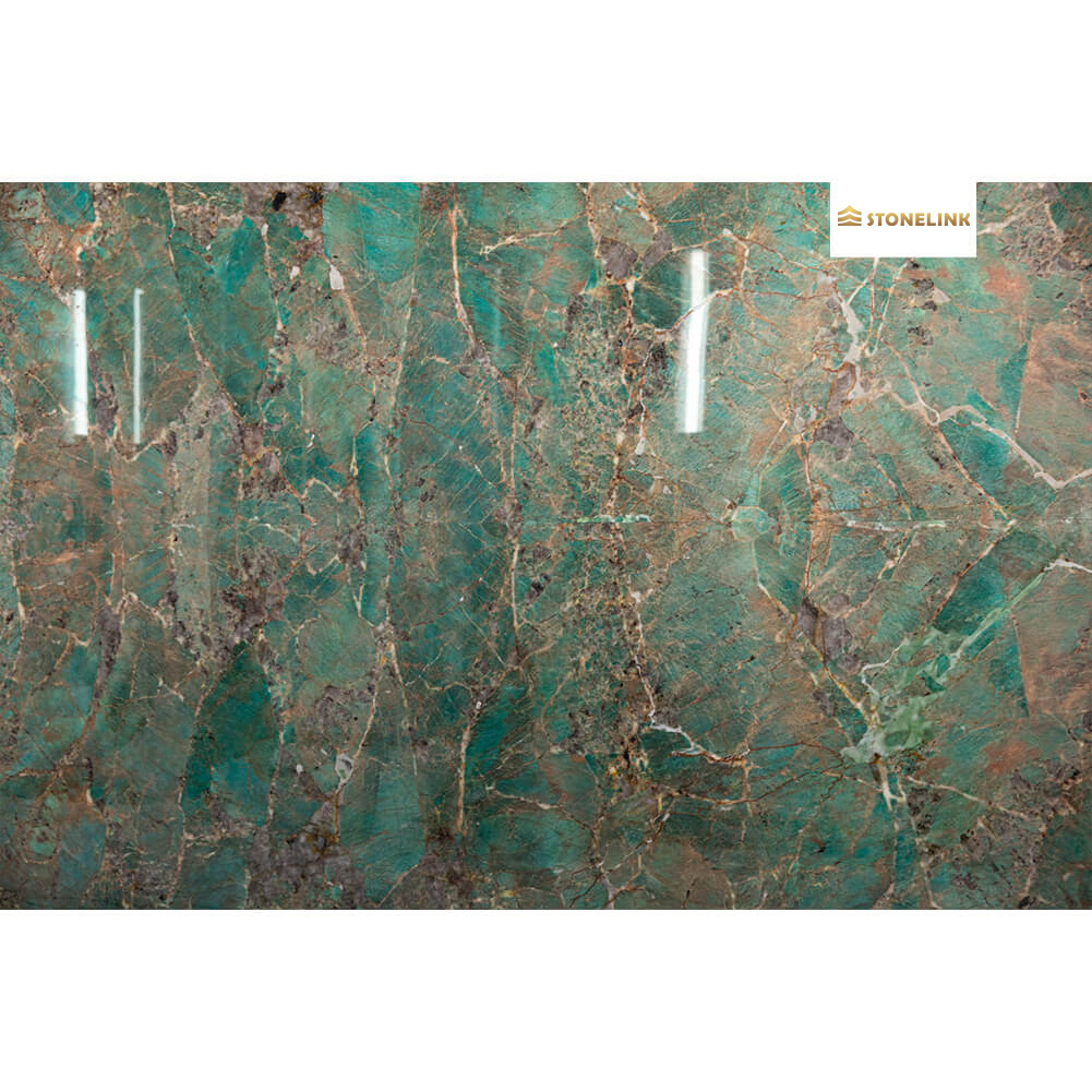 Luxury Brazilian Natural Sky Forest Green Granite Slab