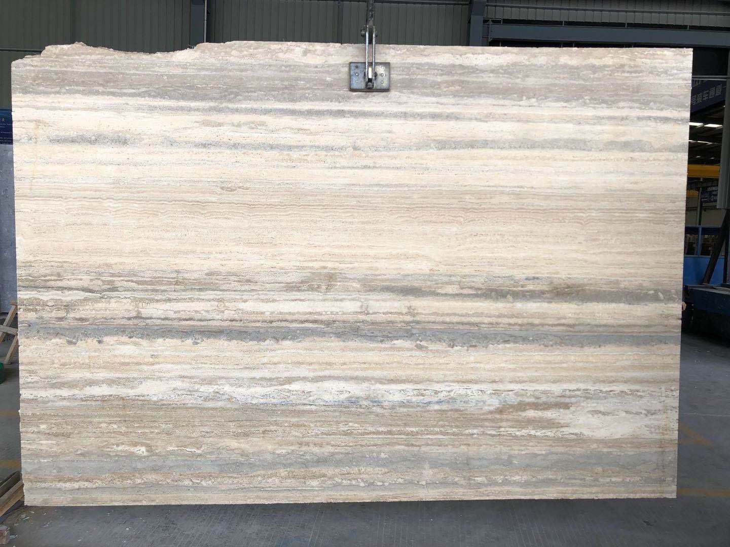 Italian Marble Price Silver Grey Travertine Marble Slabs for sale, Travertine Tiles for Wall And Countertop Polished